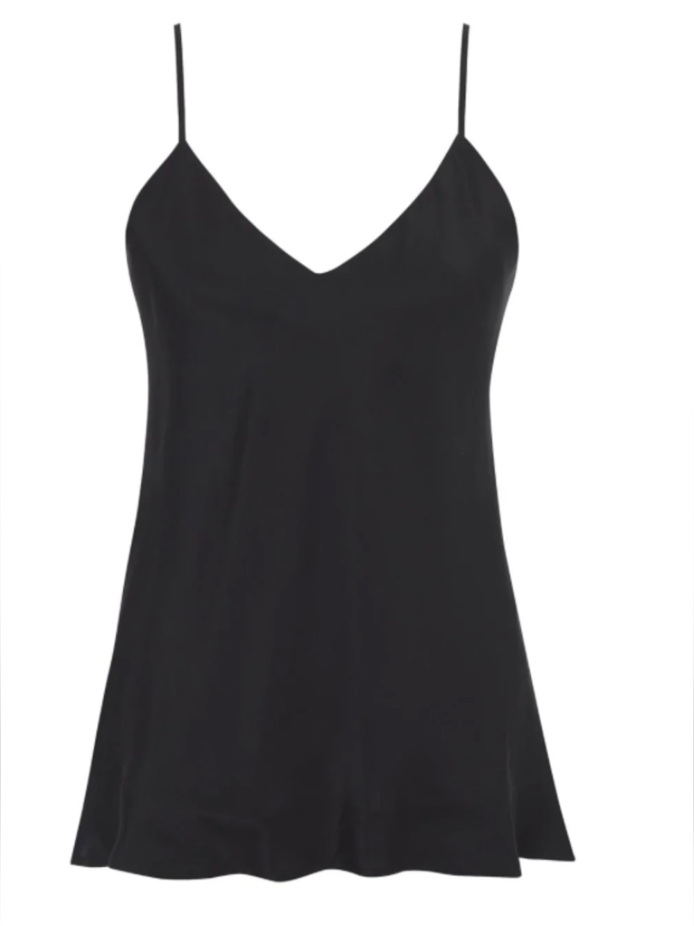 Gold Hawk Black double lined cami  Top - 💯 silk